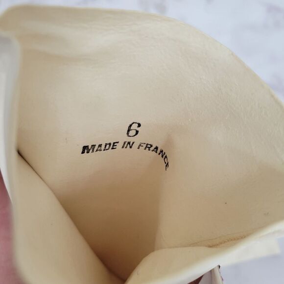 Kislav Kid Vintage Capretto Kidd Skin Leather Long Evening Gloves White Oprea - Picture 13 of 16